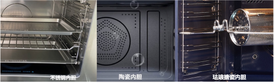 内胆怎么选？ 蒸烤炸一体机选购攻略指南龙8中国唯一入口不锈钢 陶瓷 珐琅搪瓷(图6)